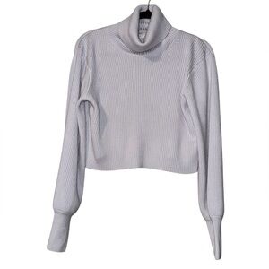 Wilfred Turtle Neck Cropped Sweater In Light Purple Size S